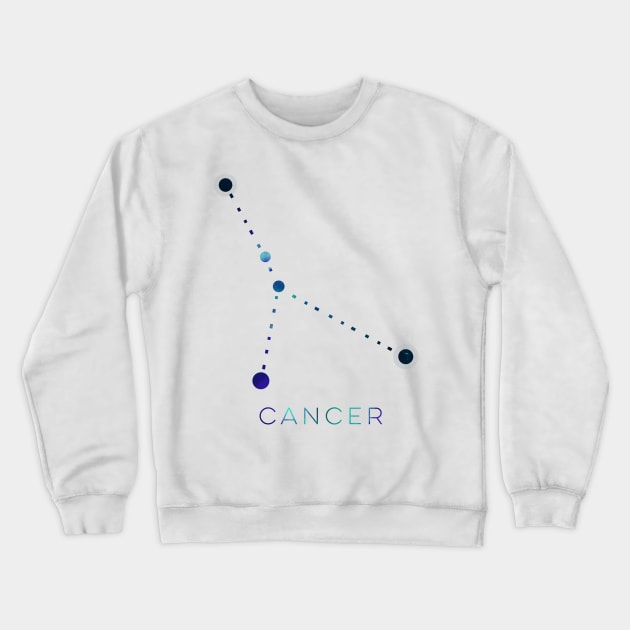 CANCER STAR CONSTELLATION ZODIAC SIGN Crewneck Sweatshirt by deificusArt